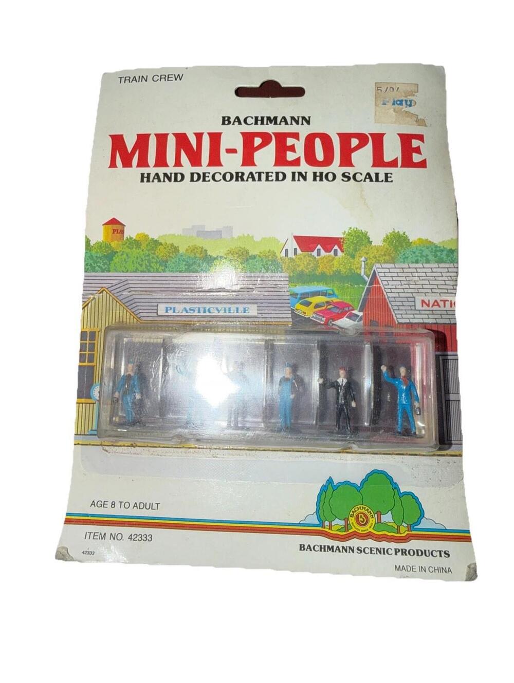 Bachmann #42333 HO Mini-People Train Crew Brand New SEALED